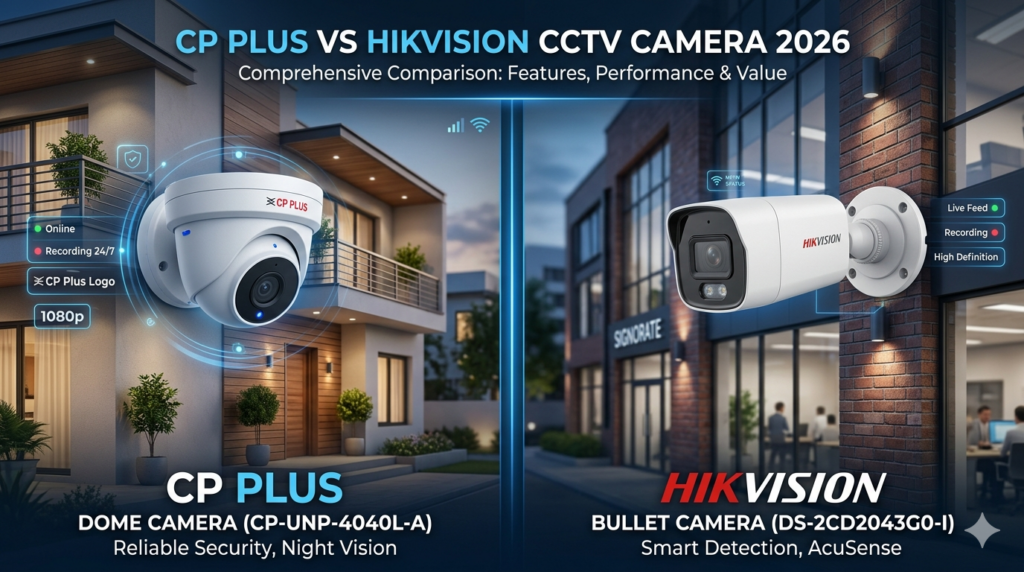 CP Plus vs Hikvision CCTV camera comparison